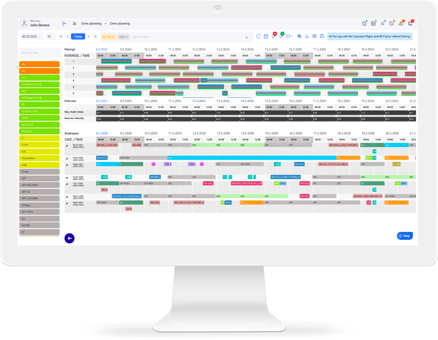 Crew Control Software